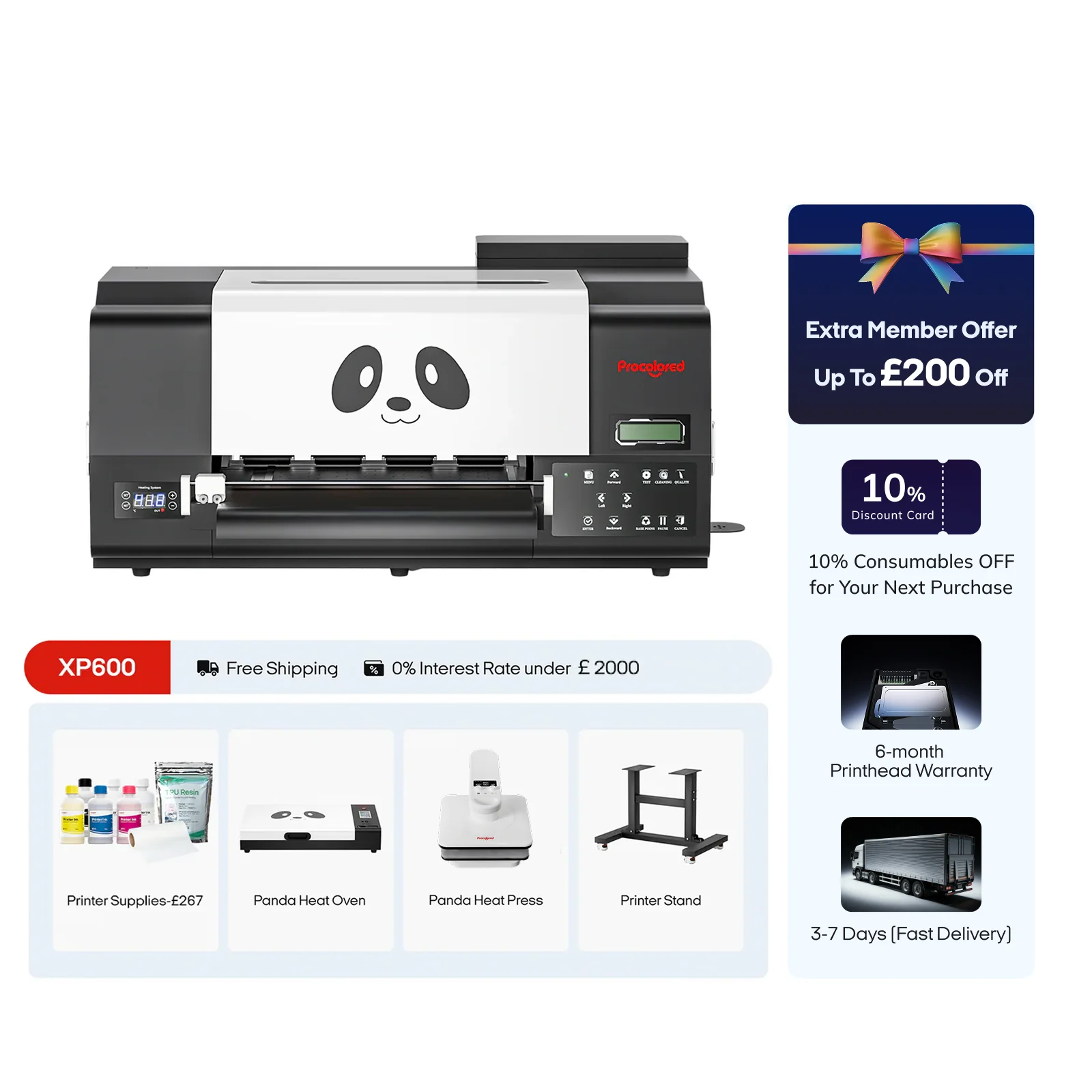 Procolored F13 Pro Panda DTF Printer 13" A3 Dual XP600 + Stand & Complete Bundle - Image 7