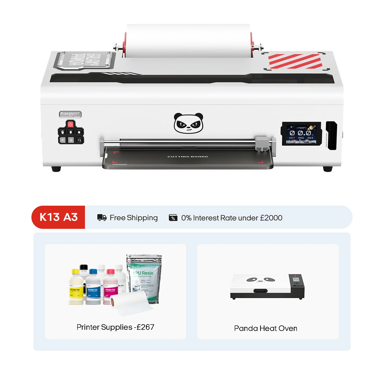 Procolored K13 DTF Printer 13" A3 & Oven - White - Image 2