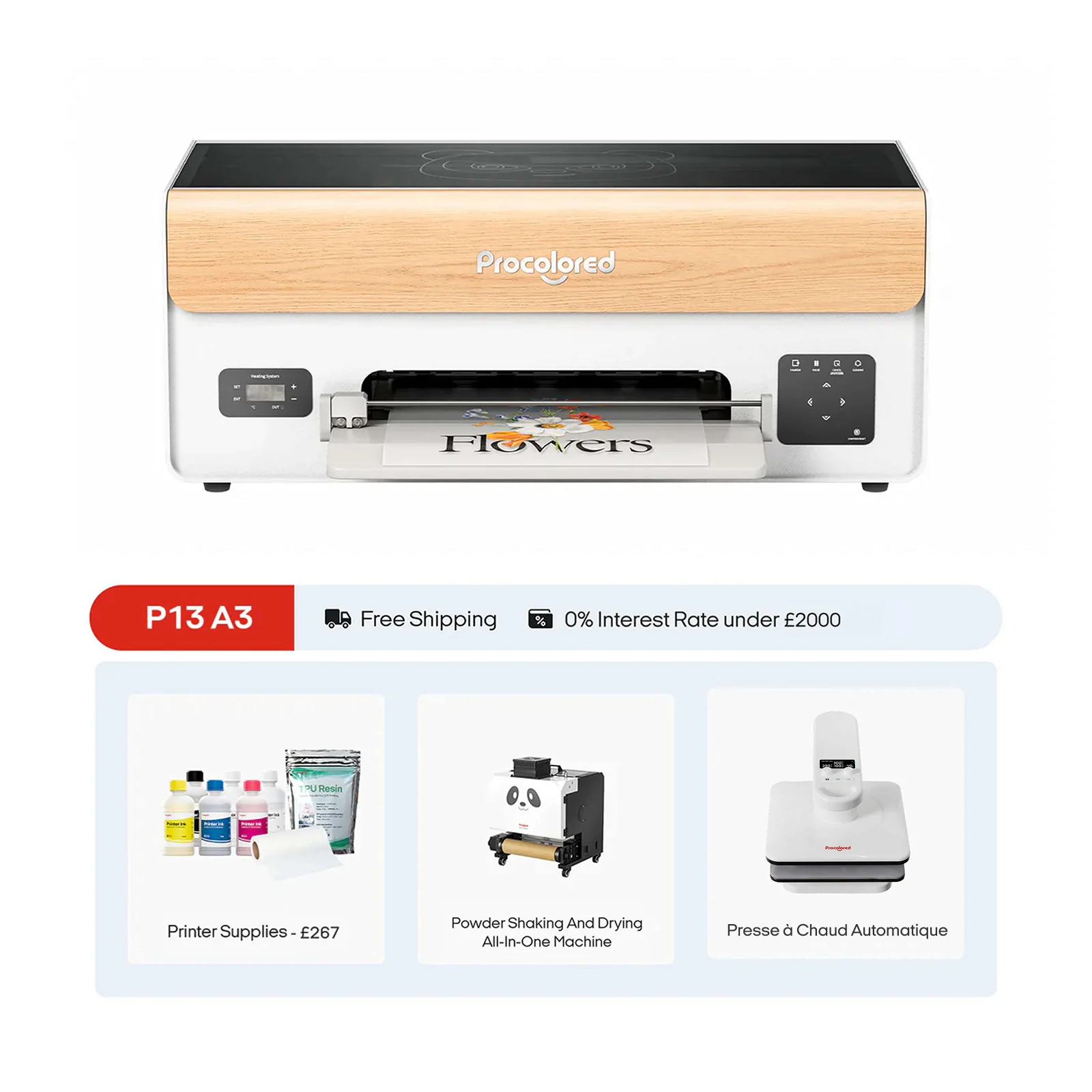 Procolored P13 DTF Printer 13" A3 XP600 & Ultimate Bundle - Image 2