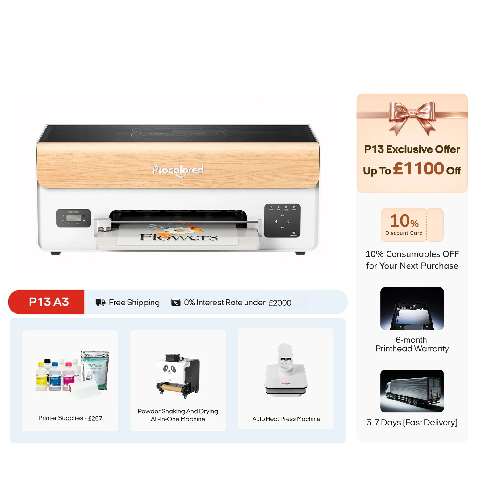 Procolored P13 DTF Printer 13" A3 XP600 & Ultimate Bundle - Image 7